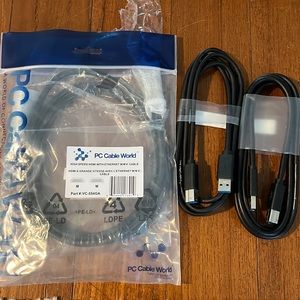 Computer cables- HDMI REGULAR AND MINI connectors